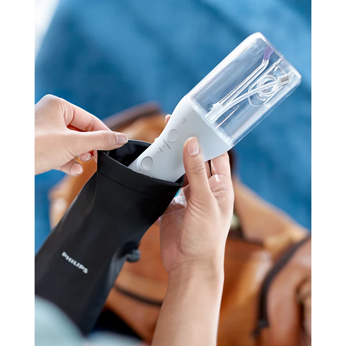 PHILIPS - Sonicare Cordless Power Flosser 3000 (HX3826/31) – brezžična zobna prha z QuadStream tehnologijo