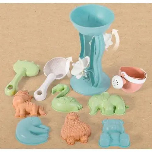 Beach Toys otroški 10-delni komplet bioplastičnih igrač za peskovnik - MiniPark