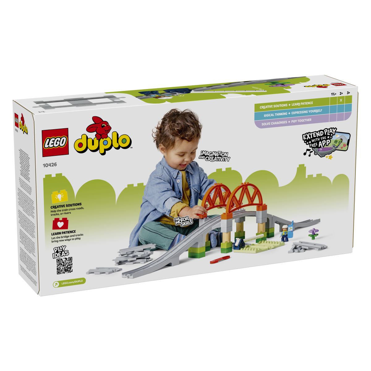 Lego Duplo 10426 Razširitveni komplet železniški most in tiri