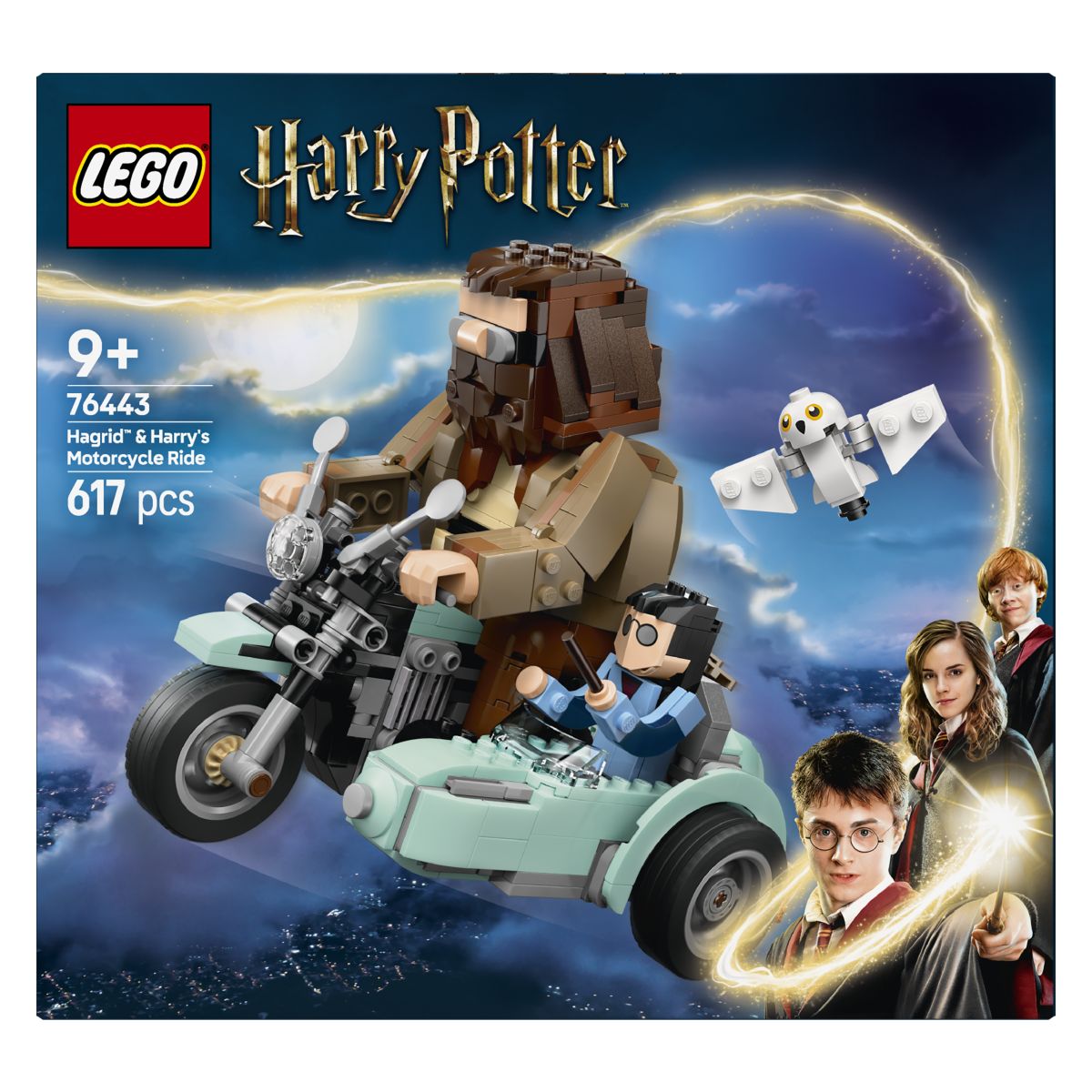 Lego Harry Potter 76443 Hagridova in Harryjeva vožnja z motornim kolesom