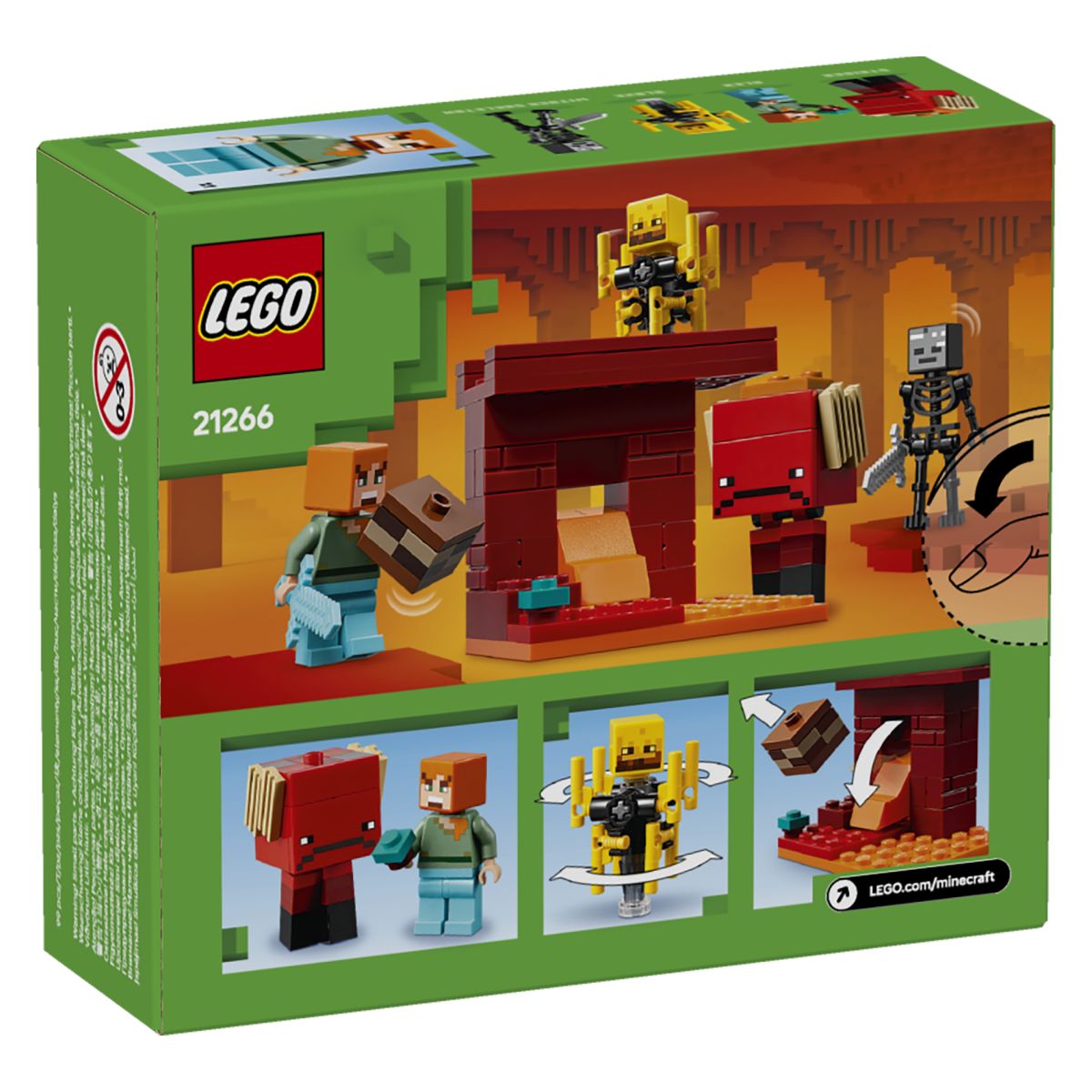 Lego Minecraft 21266 Bitka z lavo v Netherju