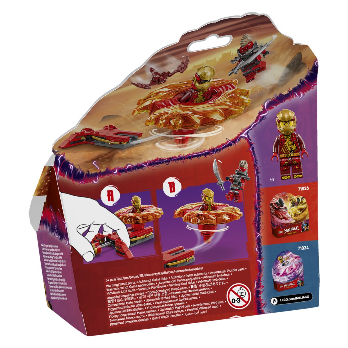 Lego Ninjago 71823 Vrtavka Spinjitzu Kaijev zmaj