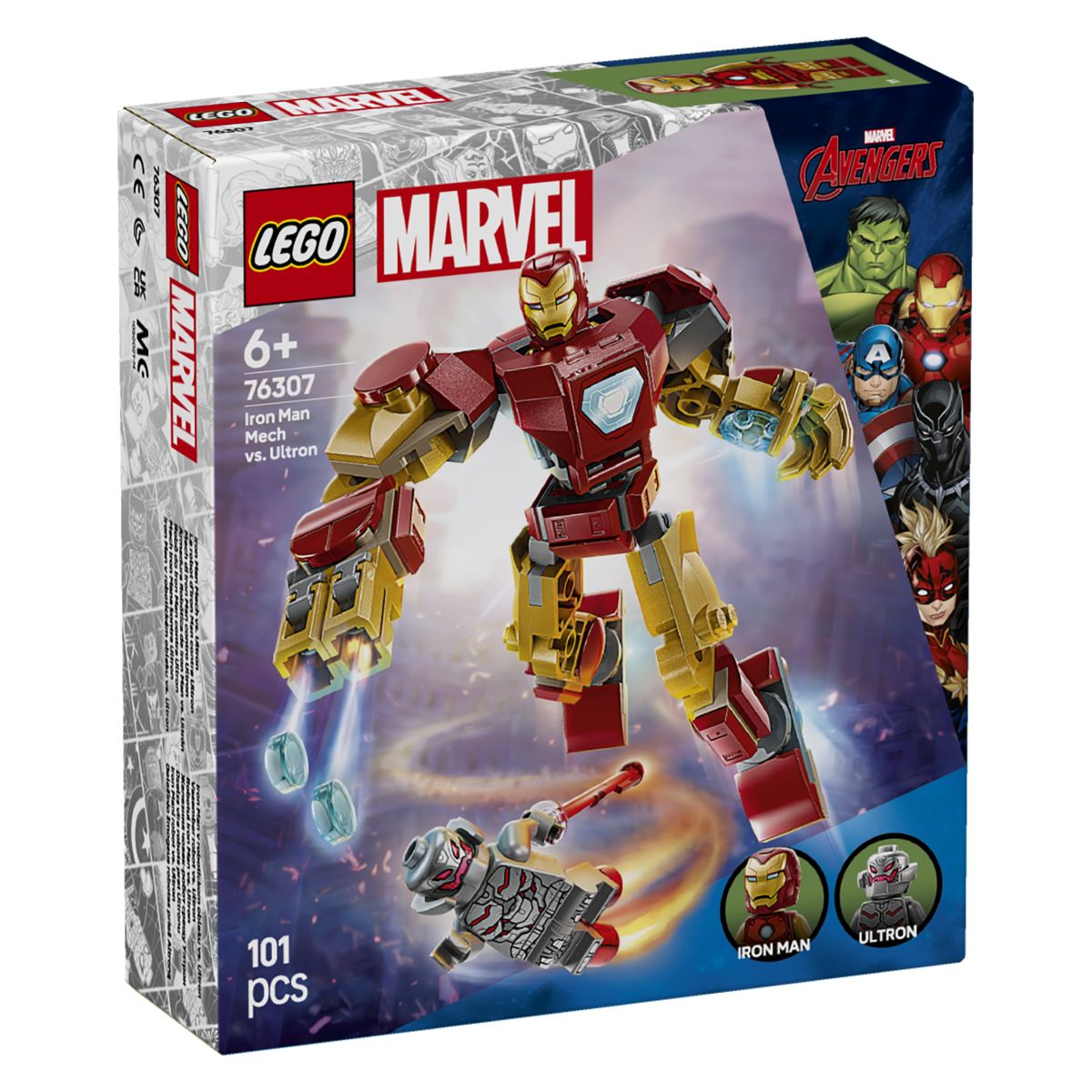 Lego Super Heroes 76307 Robotski oklep Iron Man proti Ultronu