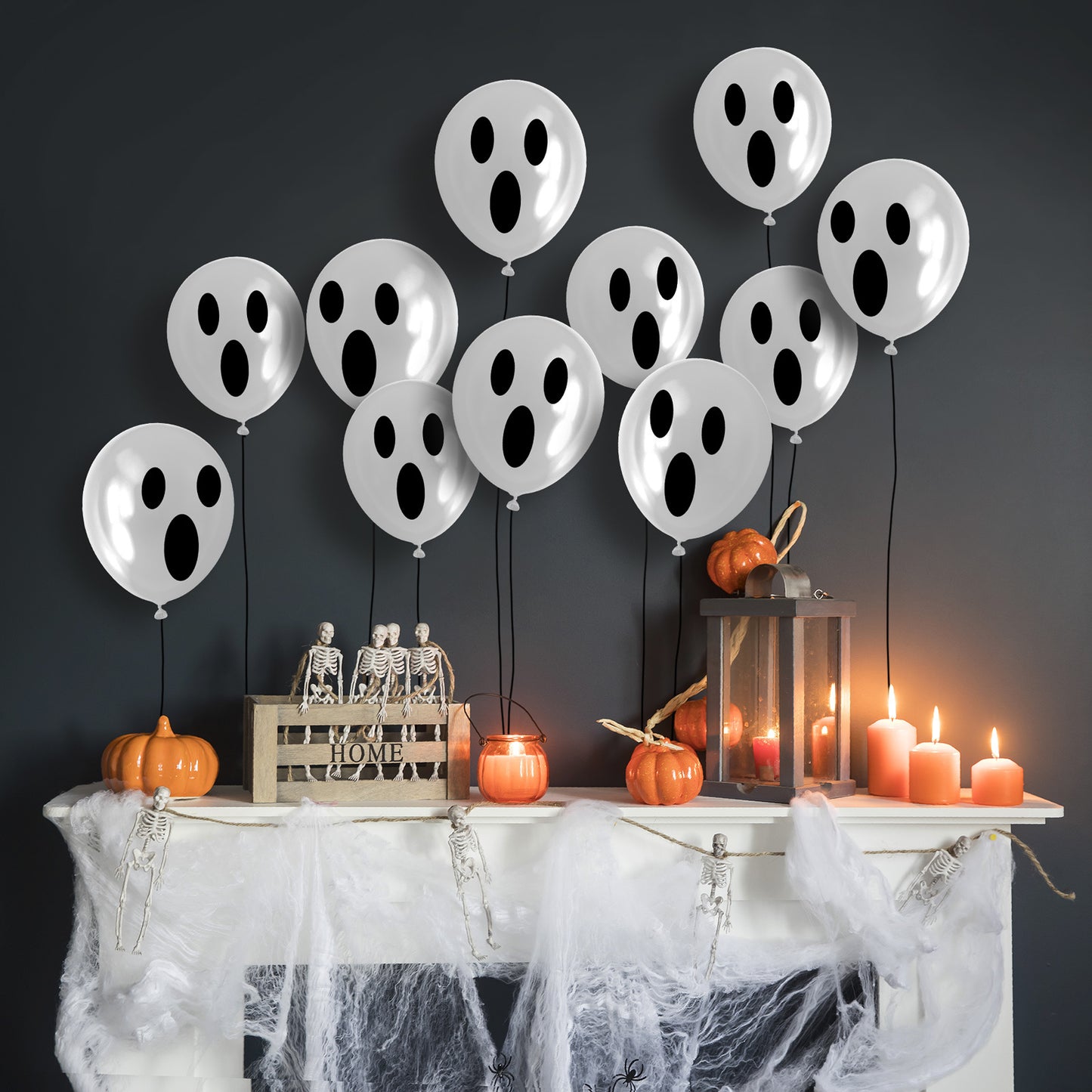 Halloween set balonov duhovi - 10 kos
