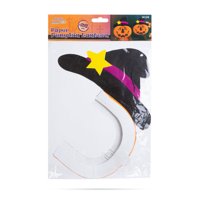 Halloween buča - s klobukom - z obešalnikom - 26 cm