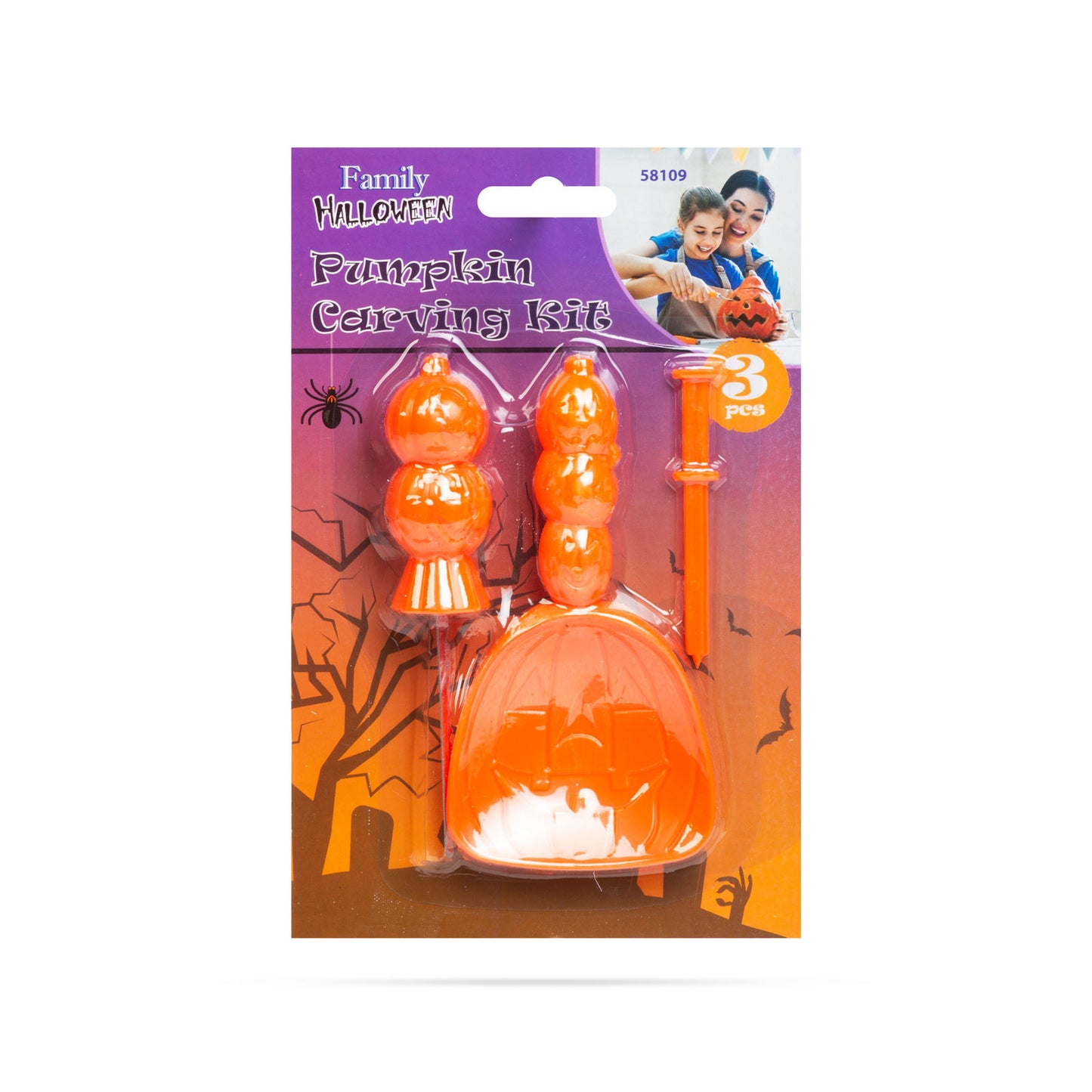 Set za izrezovanje buč za noč čarovnic - 3 kosi
