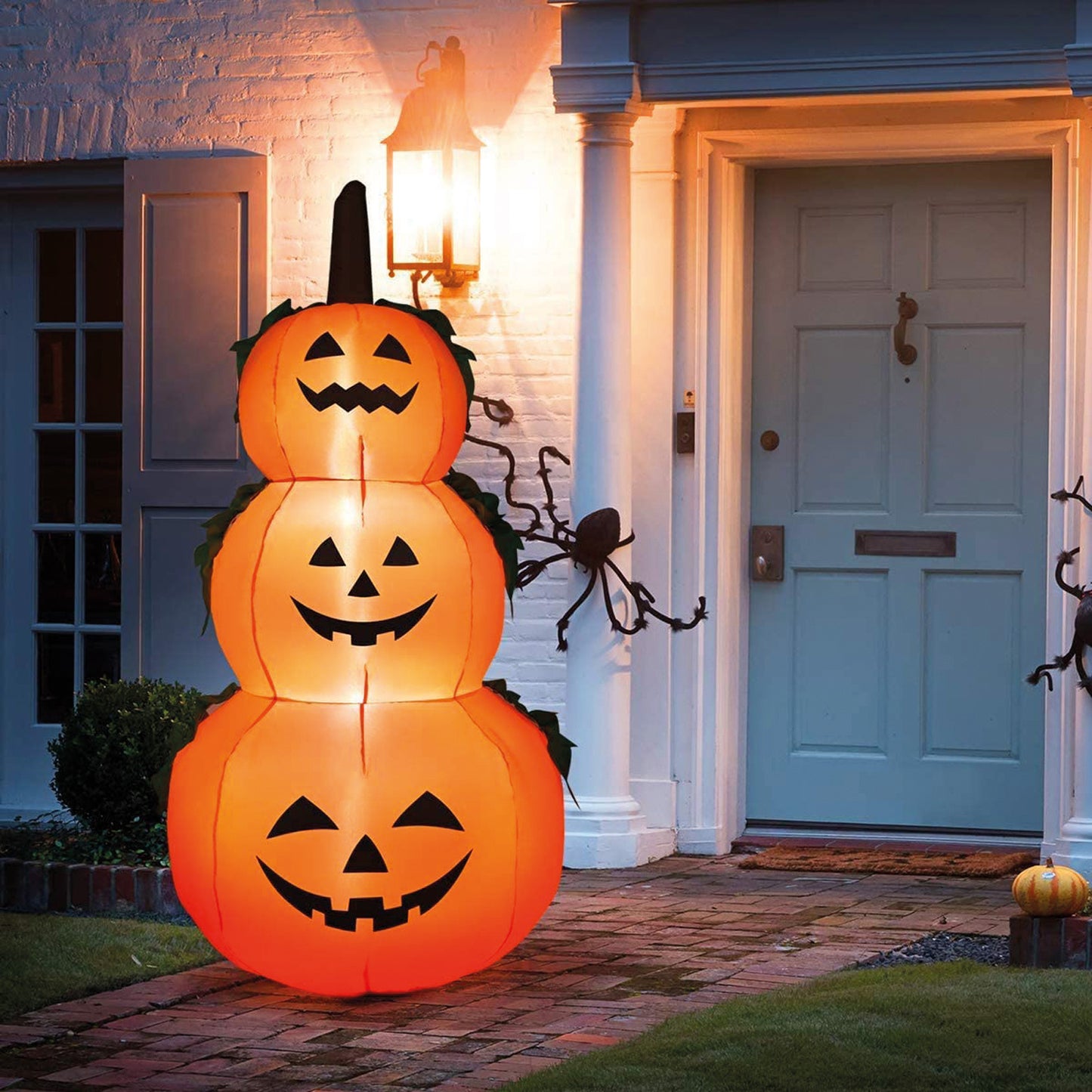 Napihljiva Halloween dekoracija – 3 buče z LED osvetlitvijo (120 cm)