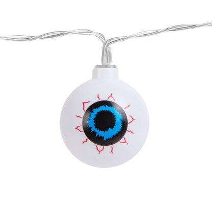 Niz LED luči za noč čarovnic - oči - 12 LED diod - 2 x AA - 1,65 m IP20