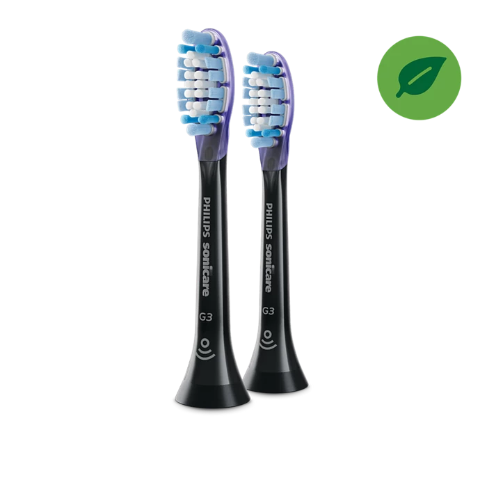 PHILIPS - HX9052/33 Sonic C3 Plaque Defence standardni nastavek za zobno ščetko Medium 2 kosa črna