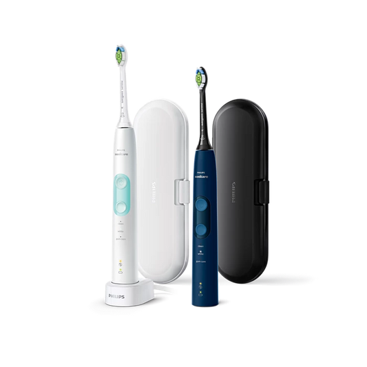PHILIPS - Sonicare ProtectiveClean 5100 sonični električni zobni ščetki z dodatki 2 kos (HX6851/34) bela/modra