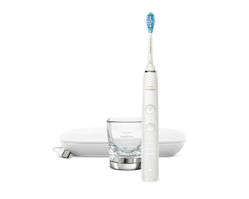 PHILIPS - Sonicare DiamondClean 9000 sonična električna zobna ščetka z aplikacijo bela (HX9911/27)