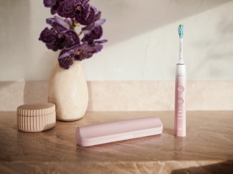 PHILIPS - Sonicare DiamondClean 9000 Series posebna izdaja električne zobne ščetke HX9911/84 pink