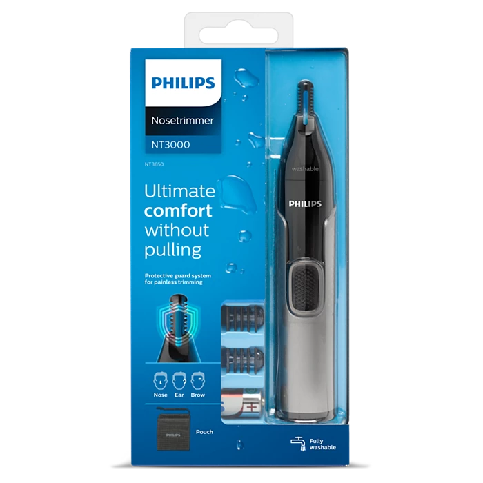 PHILIPS - series 3000 prirezovalnik za nosne in ušesne dlačice ter obrvi NT3650/16