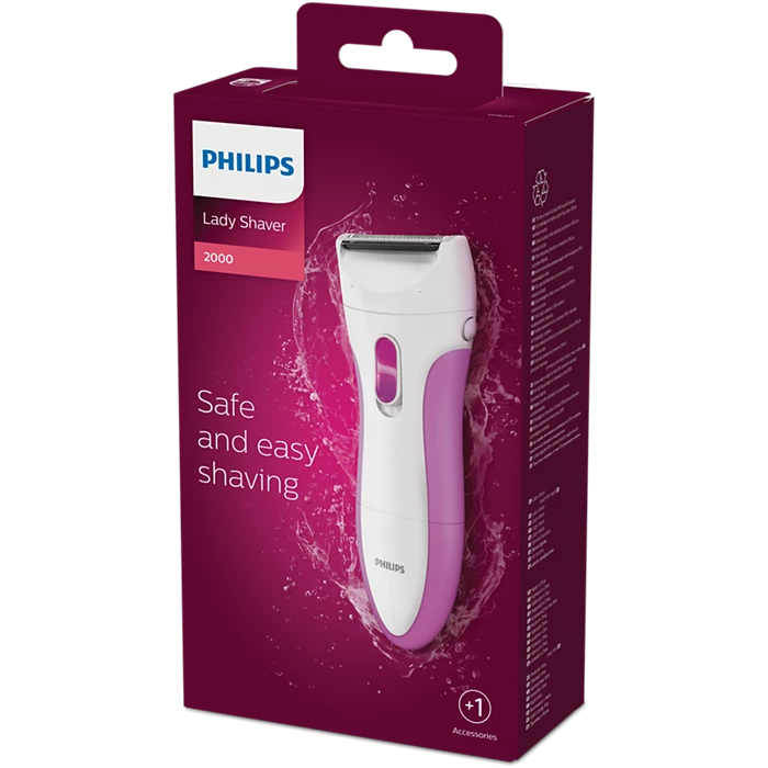 PHILIPS - SatinShave Essential HP6341/00 Lady Shaver 2000 električni brivnik za mokro in suho britje