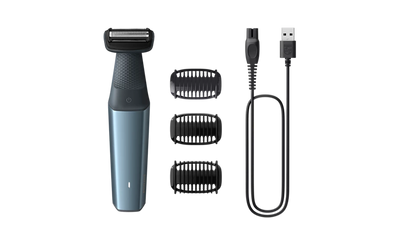 PHILIPS - Bodygroom Series 3000 BG3027/05 – Prirezovalnik za telo, 3 nastavki, 60 min