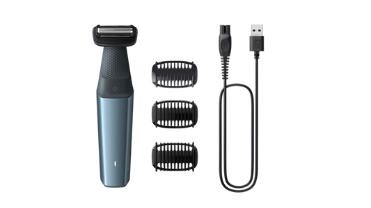 PHILIPS - Bodygroom Series 3000 BG3027/05 – Prirezovalnik za telo, 3 nastavki, 60 min