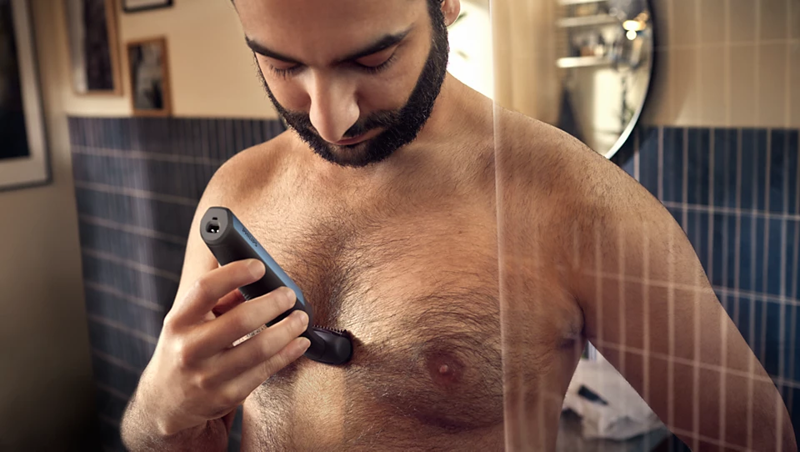 PHILIPS - Bodygroom Series 3000 BG3027/05 – Prirezovalnik za telo, 3 nastavki, 60 min