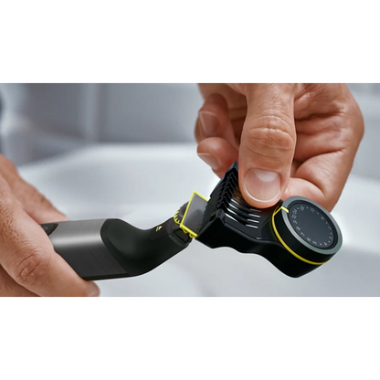 PHILIPS - OneBlade Pro 360 QP6552/30 – hibridni trimer za obraz in telo, 20 stopenj, vodoodporen, 120 min delovanja