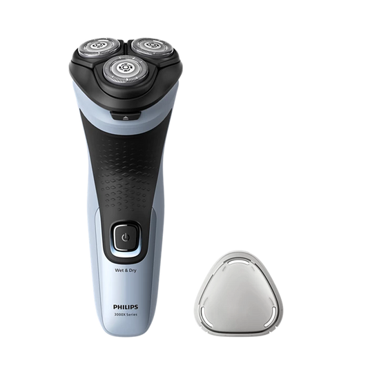 PHILIPS - Series 3000X X3003/00 – Wet & Dry rotacijski brivnik, 27 PowerCut rezil, 4D Flex glava