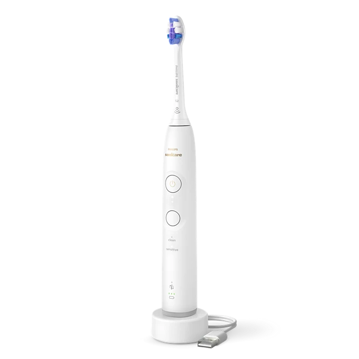 PHILIPS - Sonicare 6100 HX7400/01 – nežna sonična zobna ščetka s senzorjem pritiska, 2 načina, 3 intenzivnosti, do 21 dni baterije