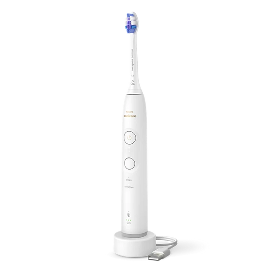 PHILIPS - Sonicare 6100 HX7400/01 – nežna sonična zobna ščetka s senzorjem pritiska, 2 načina, 3 intenzivnosti, do 21 dni baterije