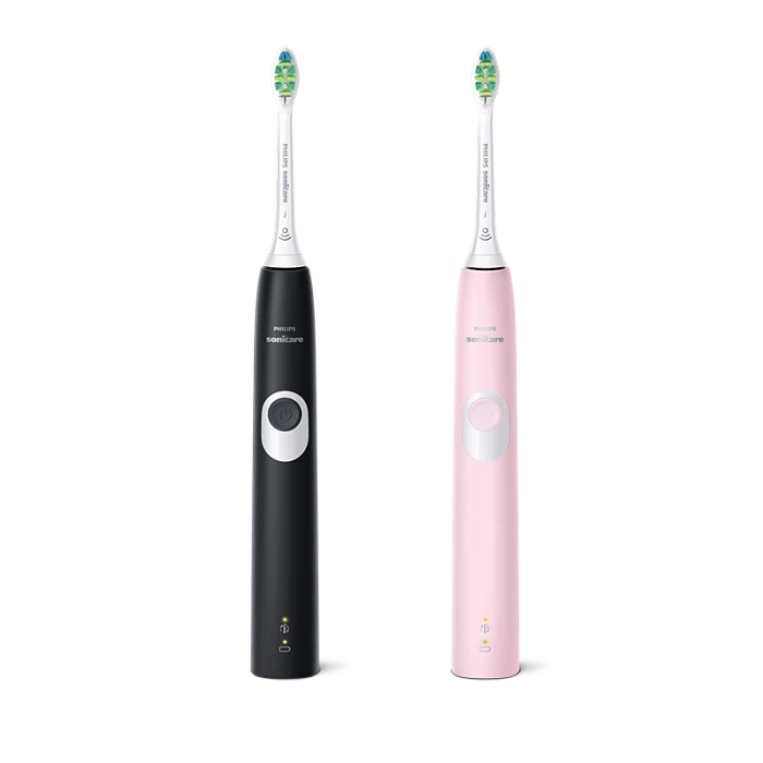 PHILIPS - Sonicare ProtectiveClean 4300 HX6800/35 – 2 električni sonični zobni ščetki (set ročaja + etui)roza/črna
