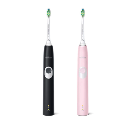 PHILIPS - Sonicare ProtectiveClean 4300 HX6800/35 – 2 električni sonični zobni ščetki (set ročaja + etui)roza/črna