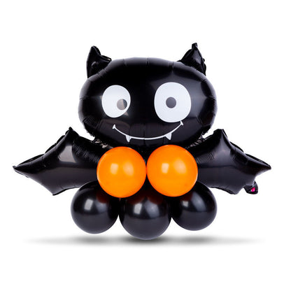 Balon netopir z okrasnimi baloni – komplet za noč čarovnic (Halloween dekoracija)