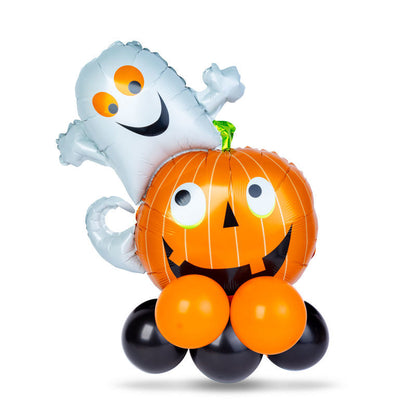 Komplet balonov za noč čarovnic – buča in duh z dodatki (Halloween dekoracija)