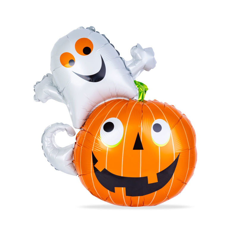 Komplet balonov za noč čarovnic – buča in duh z dodatki (Halloween dekoracija)