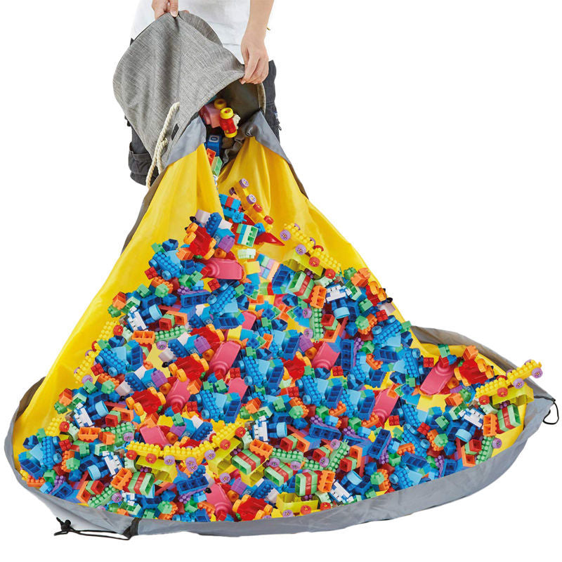 Bewello BW4009 2-v-1 igralna podloga in košara za shranjevanje igrač (135 cm, 20 L)