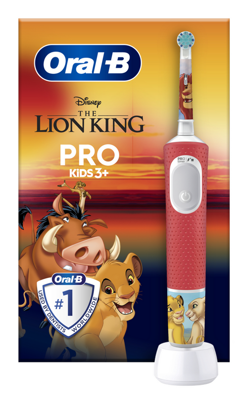 ORAL-B - Pro Kids 3+ Lion King otroška električna zobna ščetka z motivom Levjega kralja