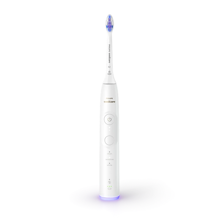 PHILIPS - Sonicare 6500 HX7419/01 – Duo paket električnih soničnih zobnih ščetk (črna + bela), 3 načini, 3 intenzivnosti, senzor pritiska
