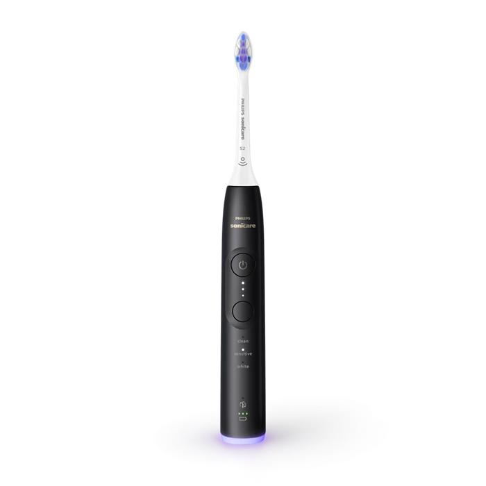 PHILIPS - Sonicare 6500 HX7419/01 – Duo paket električnih soničnih zobnih ščetk (črna + bela), 3 načini, 3 intenzivnosti, senzor pritiska