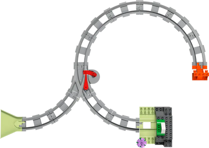 Lego Duplo 10425 Razširitveni komplet železniški predor in tiri