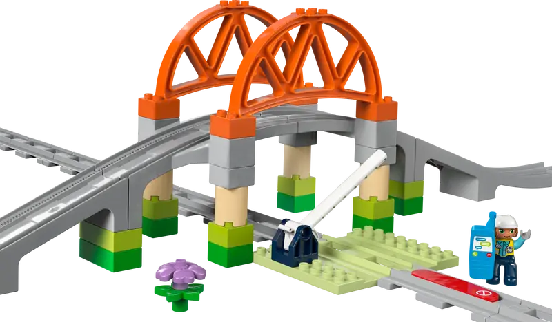 Lego Duplo 10426 Razširitveni komplet železniški most in tiri