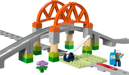 Lego Duplo 10426 Razširitveni komplet železniški most in tiri