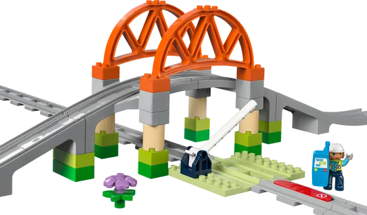 Lego Duplo 10426 Razširitveni komplet železniški most in tiri