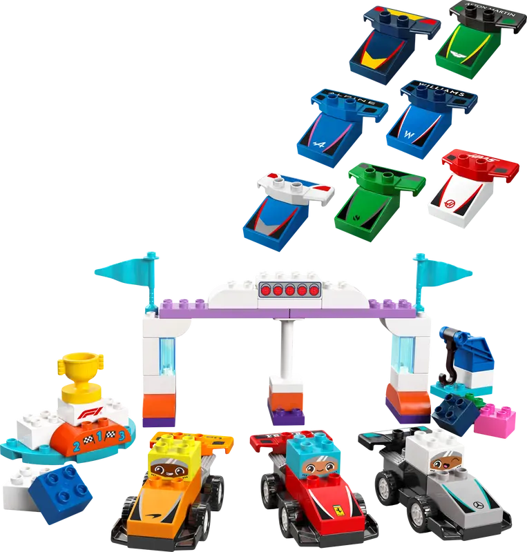 Lego Duplo 10445 Dirkalniki in dirkalci ekipe F1