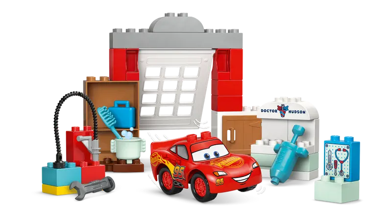 Lego Duplo 10456 McQueenov obisk Docove avtomehanične delavnice