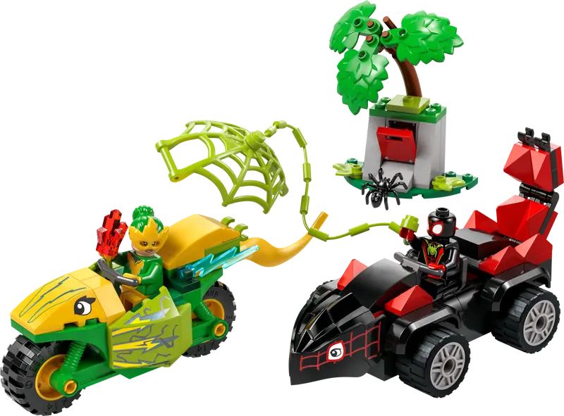 Lego Spidey 11198 Pregon z dino voziloma Spin in Elektro