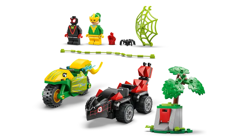Lego Spidey 11198 Pregon z dino voziloma Spin in Elektro