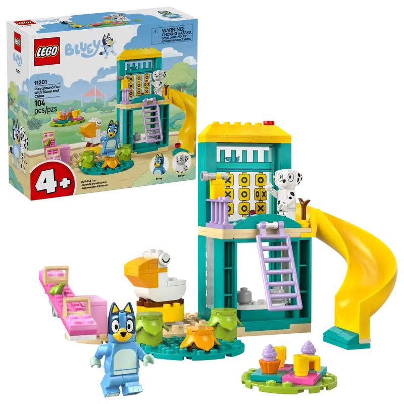 LEGO Bluey 11201 Bluey in Chloe se zabavata na igrišču