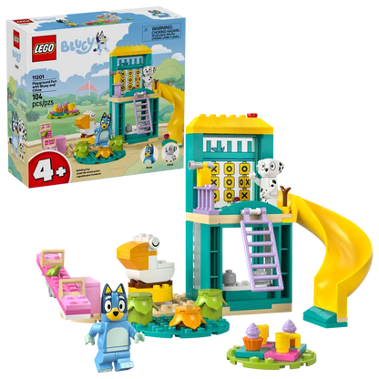 LEGO Bluey 11201 Bluey in Chloe se zabavata na igrišču