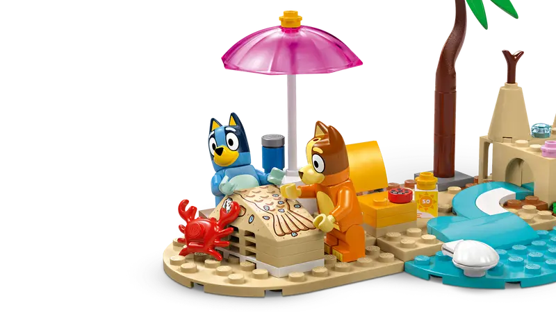 LEGO Bluey 11202 Blueyjina plaža in izlet z družinskim avtomobilom