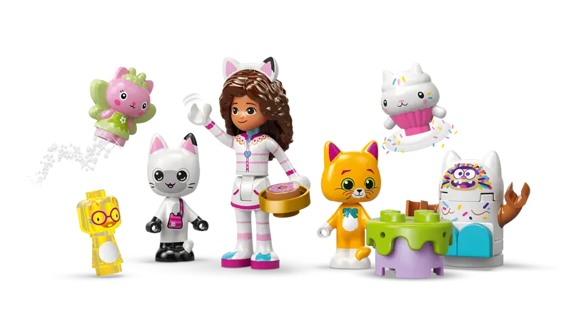 Lego Gabby's Dollhouse 11205 Gora posladkov in Kittyjin vrt