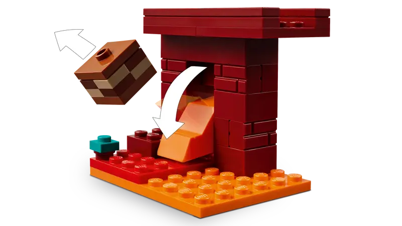 Lego Minecraft 21266 Bitka z lavo v Netherju