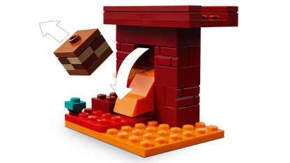 Lego Minecraft 21266 Bitka z lavo v Netherju