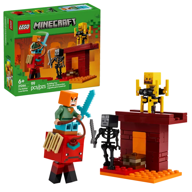 Lego Minecraft 21266 Bitka z lavo v Netherju