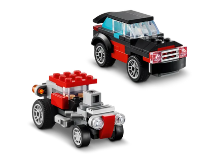 Lego Creator 31146 Ploščadni tovornjak s helikopterjem 3v1